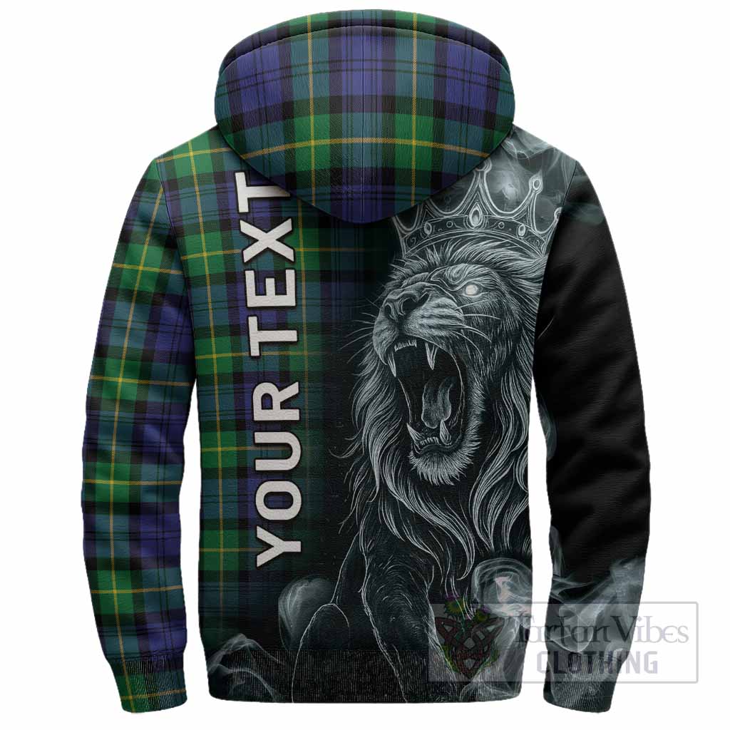 Meldrum Tartan Sherpa Hoodie Roaring Lion Heritage
