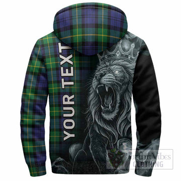 Meldrum Tartan Sherpa Hoodie Roaring Lion Heritage
