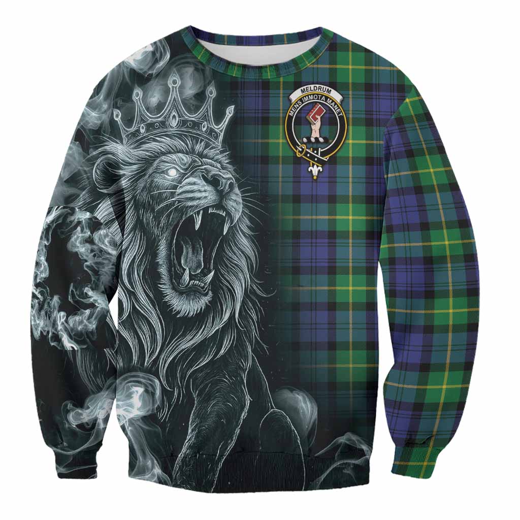 Meldrum Tartan Sweatshirt Roaring Lion Heritage