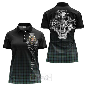 Melville Tartan Women's Polo Shirt Featuring Alba Gu Brath Family Crest Celtic Inspired Women - Tartan Vibes Clothing
