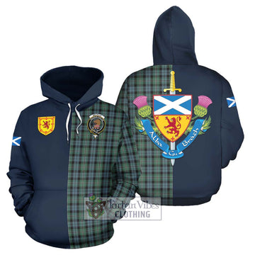 Melville Tartan Hoodie Alba with Scottish Lion Royal Arm Half Style Zip Hoodie - Tartan Vibes Clothing