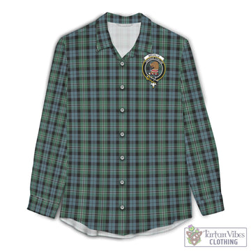 Melville Tartan Women's Casual Shirt with Family Crest Female - Tartan Vibes Clothing