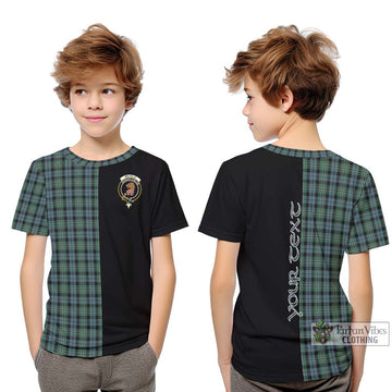 Melville Tartan Kid T-Shirt with Family Crest and Half Of Me Style Youth XL Size14 - Tartan Vibes Clothing