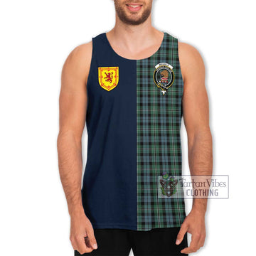 Melville Tartan Men's Tank Top Alba with Scottish Lion Royal Arm Half Style Men - Tartan Vibes Clothing
