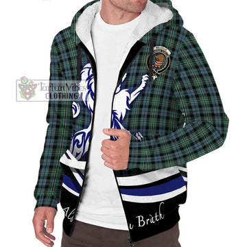 Melville Tartan Sherpa Hoodie with Alba Gu Brath Regal Lion Emblem Unisex S - Tartan Vibes Clothing