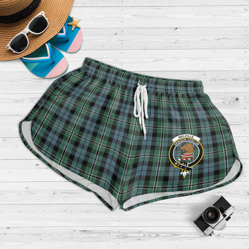 Melville Tartan Womens Shorts with Family Crest