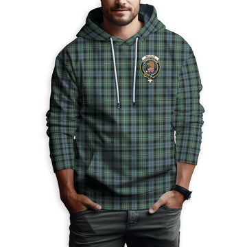 Melville Tartan Hoodie with Family Crest