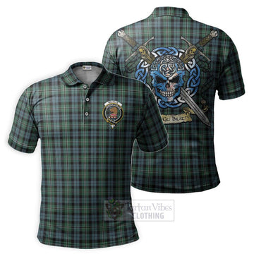 Melville Tartan Polo Shirt with Family Crest Celtic Skull Style Kid - Tartan Vibes Clothing