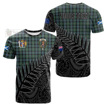 Melville Crest Tartan Cotton T-shirt with New Zealand Silver Fern Half Style