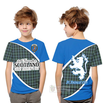 Melville Family Crest Tartan Kid T-Shirt Celebrate Saint Andrew's Day in Style Youth XL Size14 - Tartan Vibes Clothing