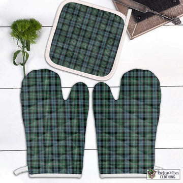 Melville Tartan Combo Oven Mitt & Pot-Holder Combo 2 Oven Mitt & 1 Pot-Holder Black - Tartan Vibes Clothing
