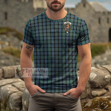 Melville Tartan Cotton T-Shirt with Family Crest
