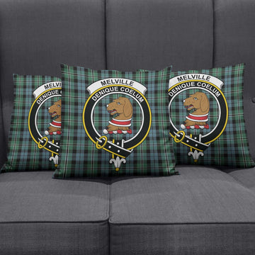 Melville Tartan Pillow Cover with Family Crest Rectangle Pillow Cover 51*91cm - Tartan Vibes Clothing