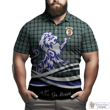 Melville Tartan Polo Shirt with Alba Gu Brath Regal Lion Emblem Kid - Tartan Vibes Clothing