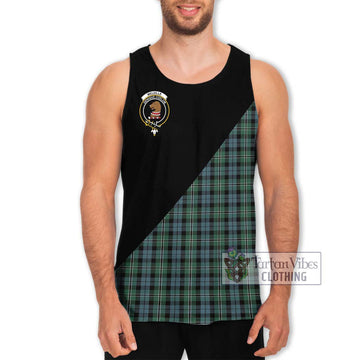 Melville Tartan Men's Tank Top with Family Crest and Military Logo Style Men - Tartan Vibes Clothing