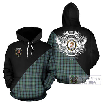 Melville Tartan Hoodie with Family Crest and Military Logo Style Zip Hoodie - Tartan Vibes Clothing