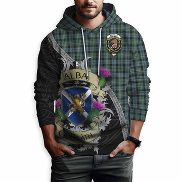 Melville Tartan Family Crest Hoodie Lion Rampant Royal Thistle Shield Celtic Inspired Pullover Hoodie - Tartan Vibes Clothing