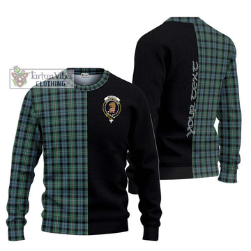 Melville Tartan Ugly Sweater with Family Crest and Half Of Me Style Unisex - Tartan Vibes Clothing