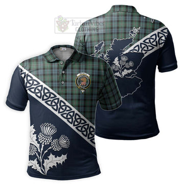 Melville Tartan Polo Shirt Featuring Thistle and Scotland Map Kid - Tartanvibesclothing Store