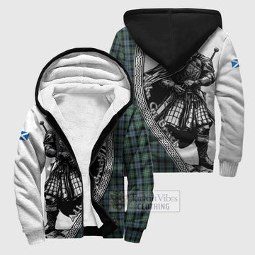 Melville Tartan Clan Crest Sherpa Hoodie with Highlander Warrior Celtic Style Unisex S - Tartan Vibes Clothing