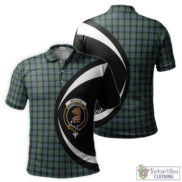 Melville Tartan Men's Polo Shirt with Family Crest Circle Style Kid - Tartan Vibes Clothing