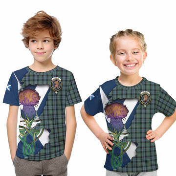 Melville Tartan Family Crest Kid T-Shirt Scottish Thistle Celtic Inspired Youth XL Size14 - Tartan Vibes Clothing
