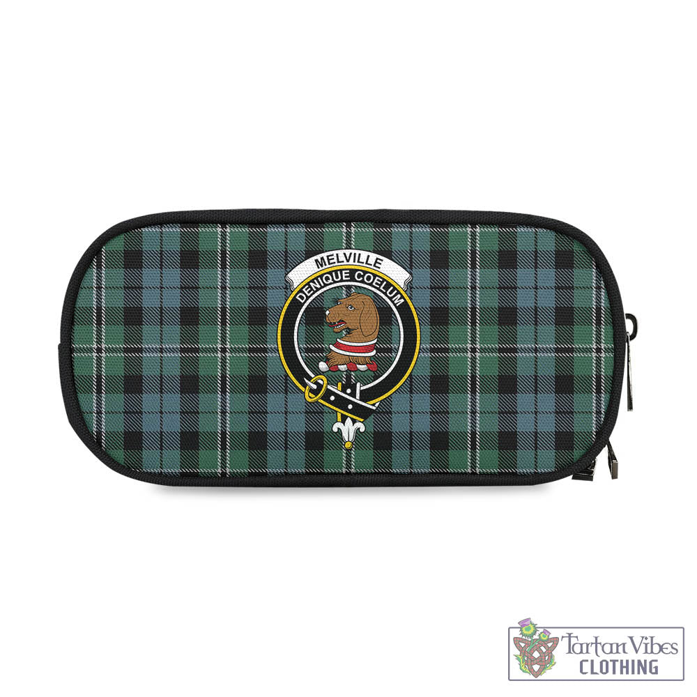 Melville Tartan Pen and Pencil Case with Family Crest One Size 4.13*8.74 inch - Tartan Vibes Clothing