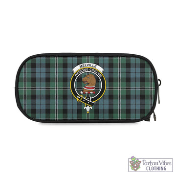 Melville Tartan Pen and Pencil Case with Family Crest One Size 4.13*8.74 inch - Tartan Vibes Clothing