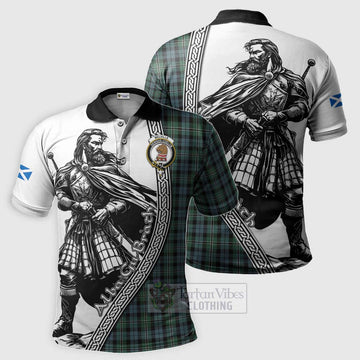 Melville Tartan Clan Crest Polo Shirt with Highlander Warrior Celtic Style Kid - Tartan Vibes Clothing