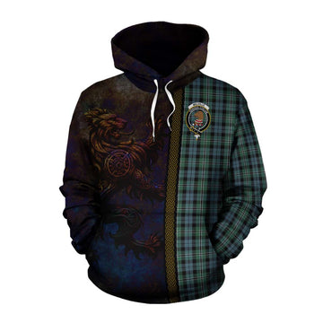 Melville Tartan Family Crest Cotton Hoodie Alba Gu Brath Be Brave Lion Ancient Style Pullover Hoodie XS - Tartan Vibes Clothing