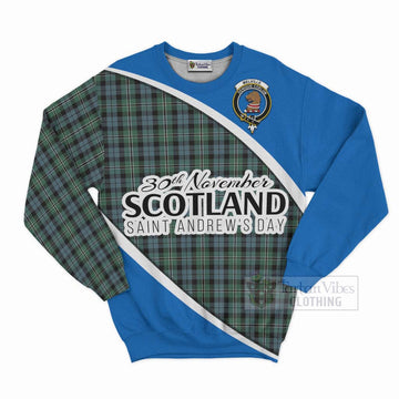 Melville Family Crest Tartan Sweatshirt Celebrate Saint Andrew's Day in Style Unisex - Tartan Vibes Clothing