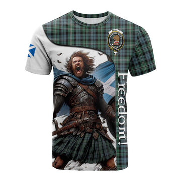 Melville Crest Tartan Cotton T-shirt Inspired by the Freedom of Scottish Warrior