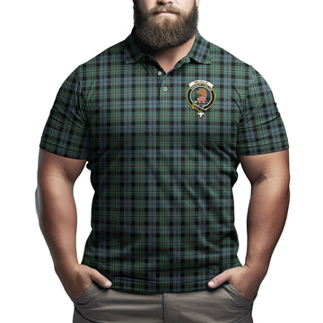 Melville Tartan Men's Polo Shirt with Family Crest
