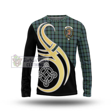 Melville Tartan Long Sleeve T-Shirt with Family Crest and Celtic Symbol Style Unisex - Tartan Vibes Clothing