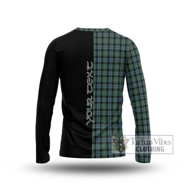 Melville Tartan Long Sleeve T-Shirt with Family Crest and Half Of Me Style - Tartan Vibes Clothing