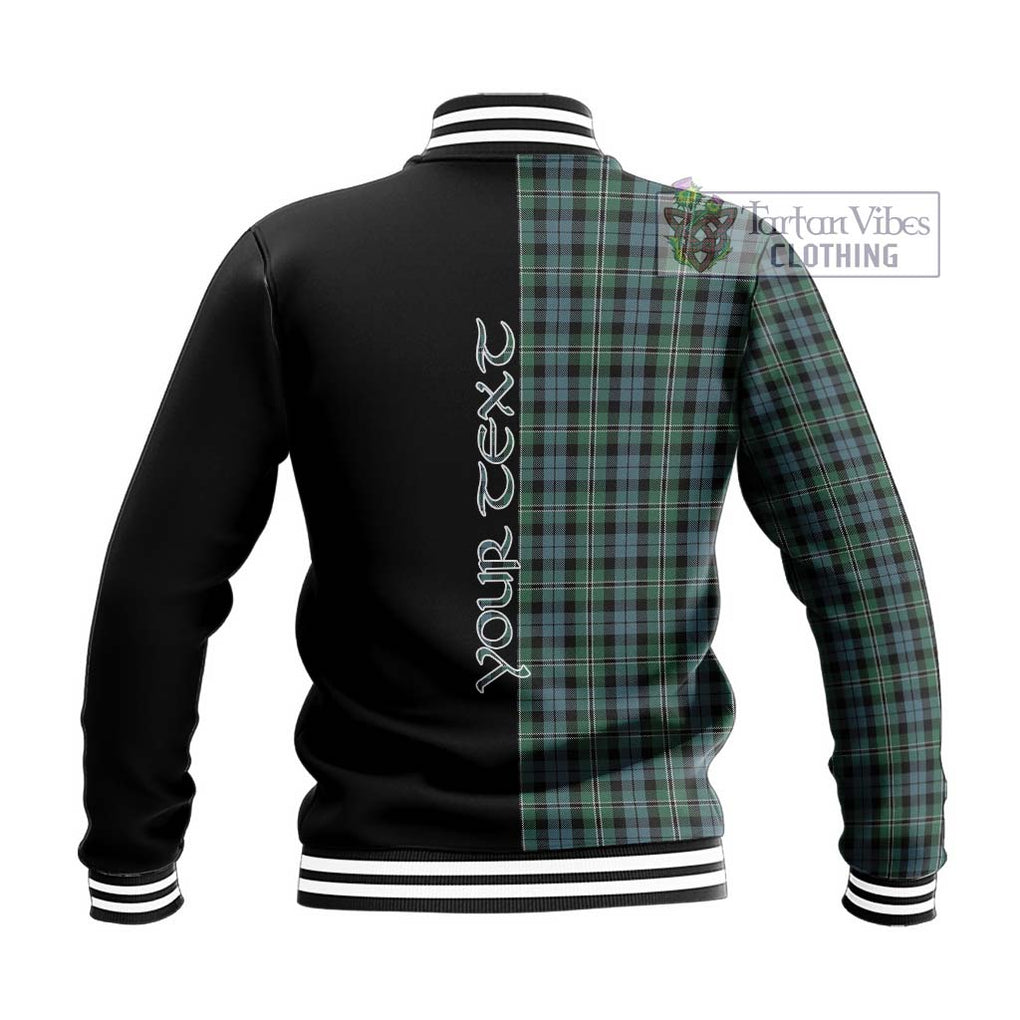 Melville Tartan Baseball Jacket with Family Crest and Half Of Me Style - Tartan Vibes Clothing