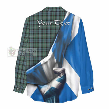 Melville Tartan Women's Casual Shirt with Family Crest Scotland Patriotic Style - Tartan Vibes Clothing