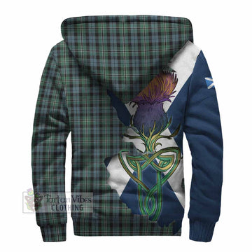 Melville Tartan Family Crest Sherpa Hoodie Scottish Thistle Celtic Inspired - Tartan Vibes Clothing