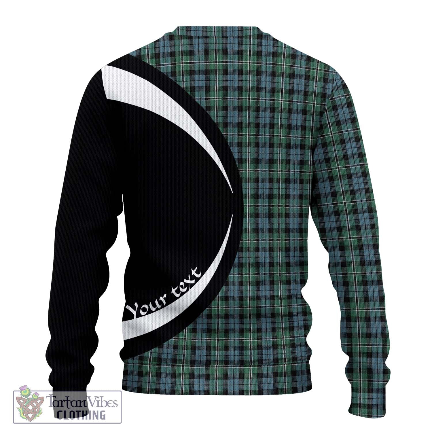 Melville Tartan Ugly Sweater with Family Crest Circle Style - Tartan Vibes Clothing