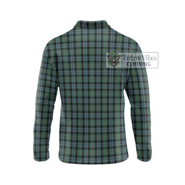 Melville Tartan Long Sleeve Polo Shirt with Family Crest DNA In Me Style - Tartan Vibes Clothing
