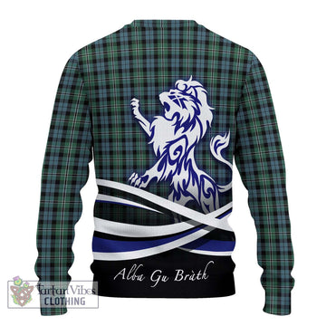 Melville Tartan Ugly Sweater with Alba Gu Brath Regal Lion Emblem - Tartan Vibes Clothing