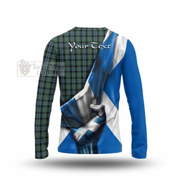 Melville Tartan Long Sleeve T-Shirt with Family Crest Scotland Patriotic Style - Tartan Vibes Clothing