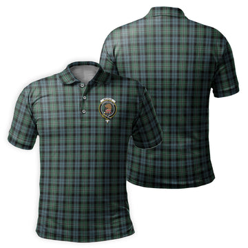 Melville Tartan Men's Polo Shirt with Family Crest
