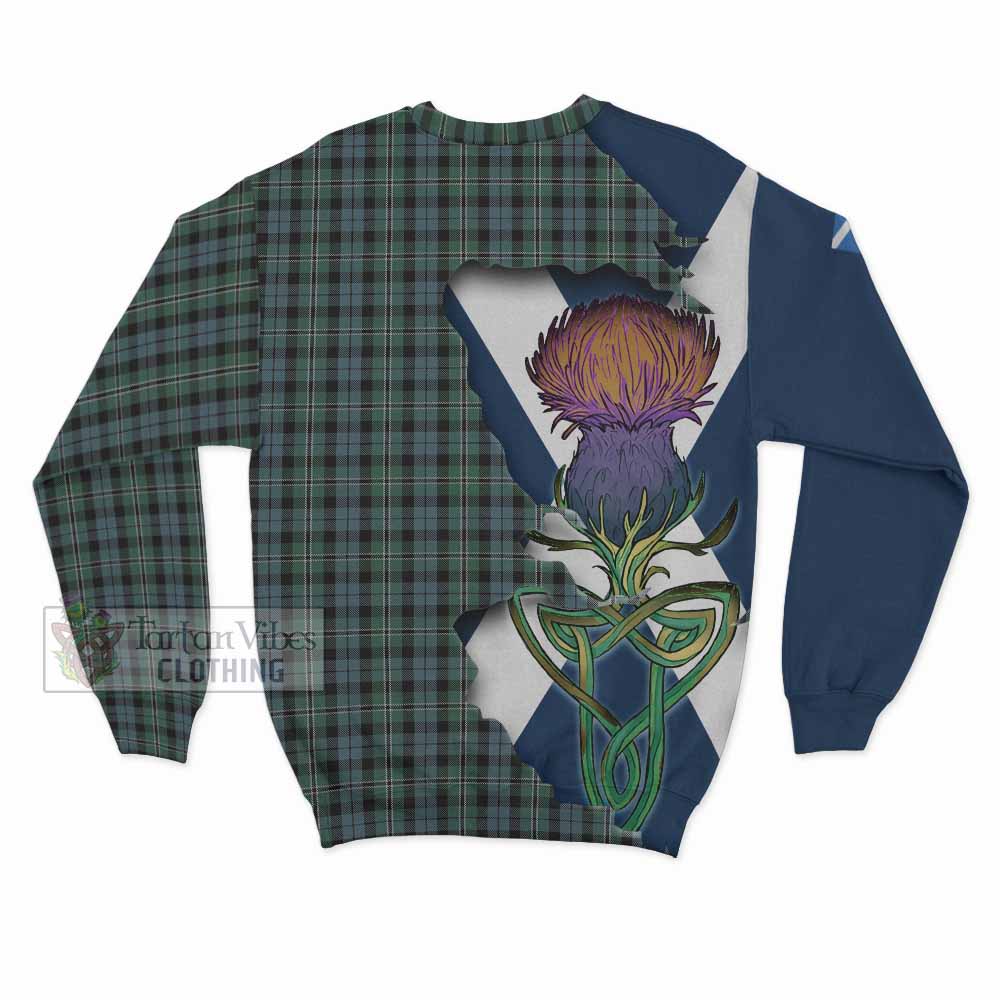Melville Tartan Family Crest Sweatshirt Scottish Thistle Celtic Inspired - Tartan Vibes Clothing