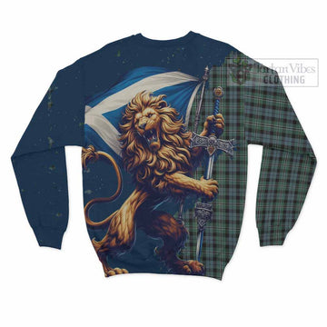 Melville Tartan Family Crest Sweatshirt with Scottish Majestic Lion - Tartan Vibes Clothing