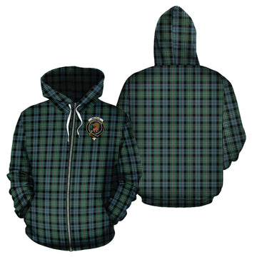 Melville Tartan Hoodie with Family Crest