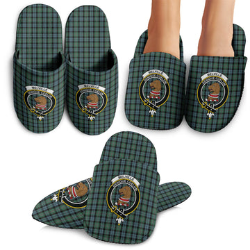 Melville Tartan Home Slippers with Family Crest