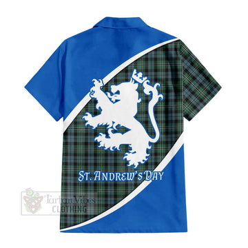 Melville Family Crest Tartan Hawaiian Shirt Celebrate Saint Andrew's Day in Style - Tartan Vibes Clothing