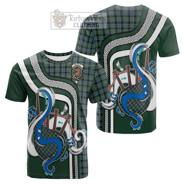 Melville Tartan Cotton T-shirt with Epic Bagpipe Style
