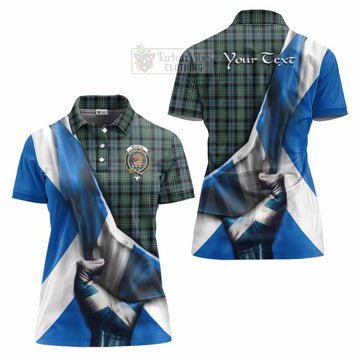 Melville Tartan Women's Polo Shirt with Family Crest Scotland Patriotic Style - Tartan Vibes Clothing